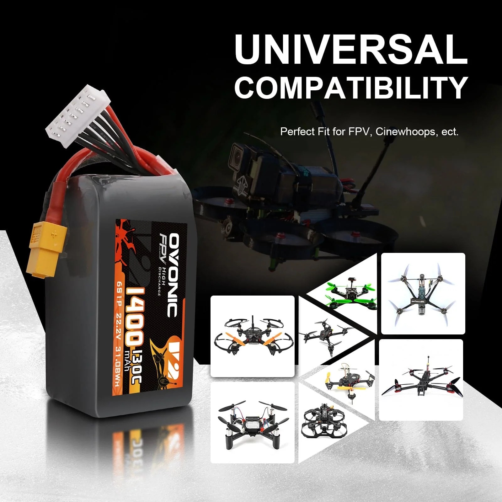 Ovonic 6S 1400mAh 130C LiPo Ak – Walksnail Avatar Hd Goggles X Bewertung und Preis