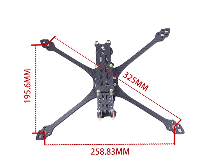 MAK5 MK5 7-Zoll 325mm Carbonfa – Geprc Rad Vtx 5.8G 2.5W Bewertung und Preis